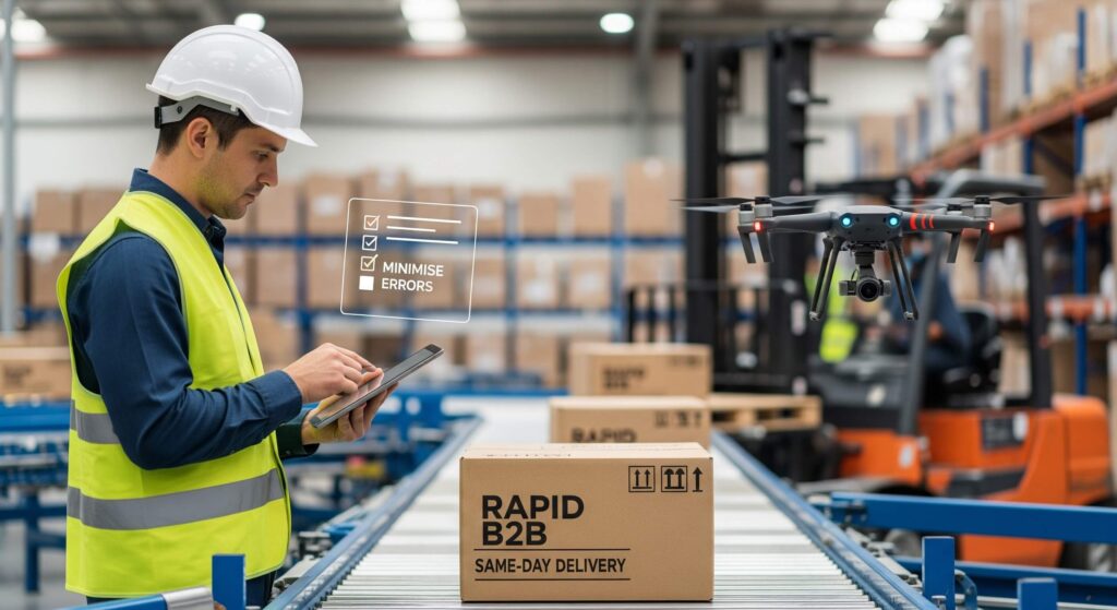 Rapid B2B: Quality Control for Same-Day Deliveries to Minimise Errors